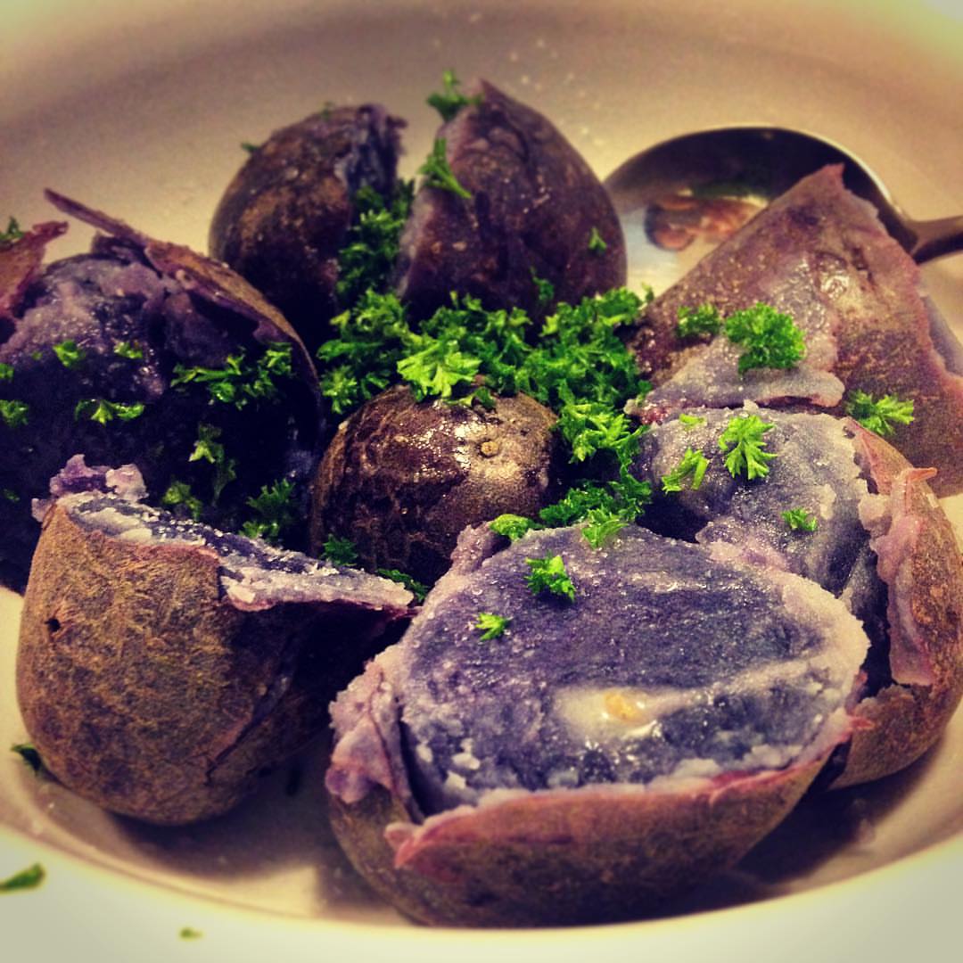 Purple spuds!