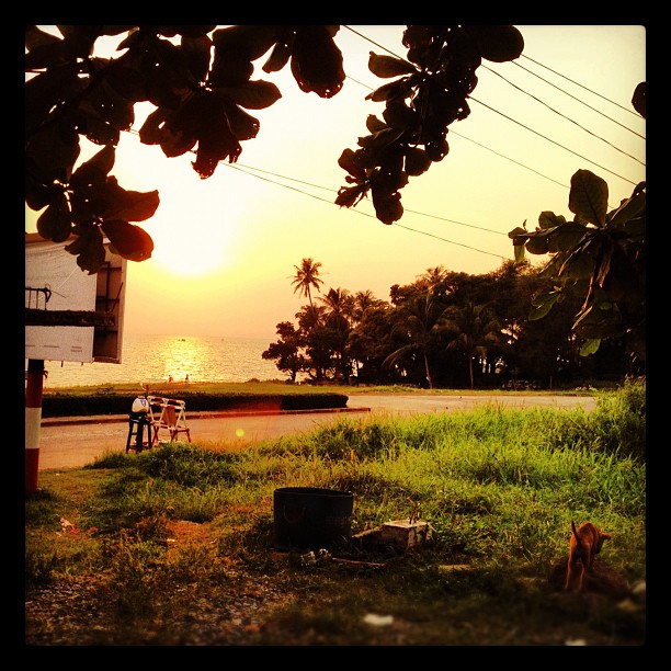 No-man's land between Thailand and Cambodia