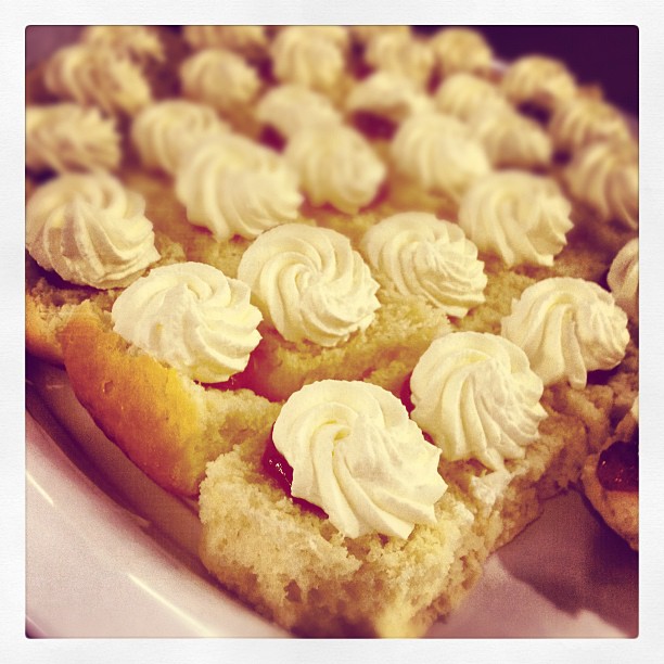 Scones and cream at #cic2012