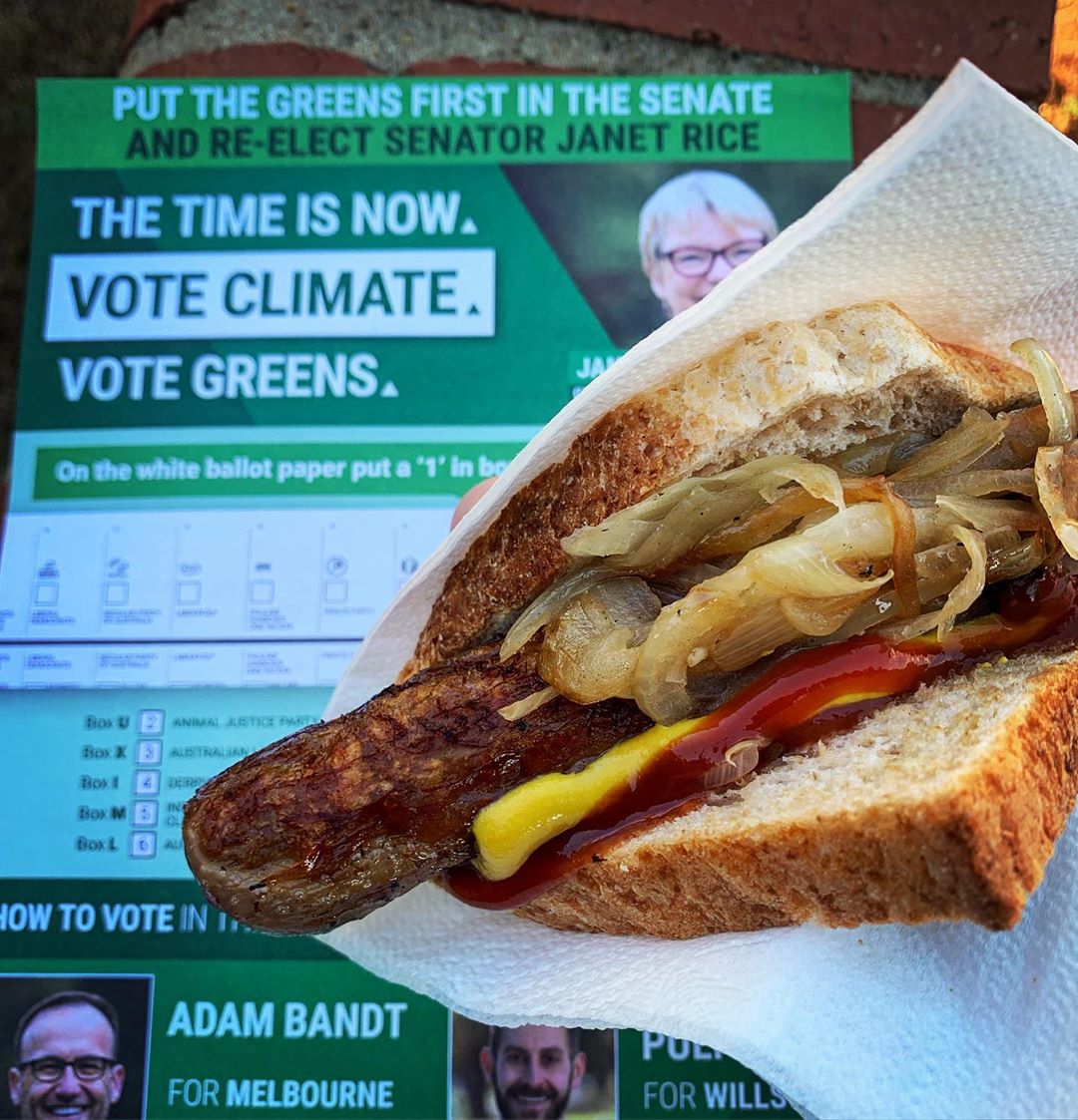 Democracy breakfast. 
Don’t forget to vote today!
