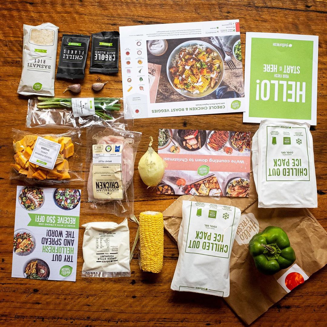 Hell no HelloFresh... seven plastic bags, four paper fliers, two non-recyclable non-returnable ice packs for just one meal? What a waste. This is not the future of food. #hellofresh #hellnofresh