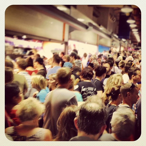 Seafood Hall at the Vic Market, 6:17am