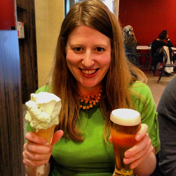 Beer and icecream: winning combination