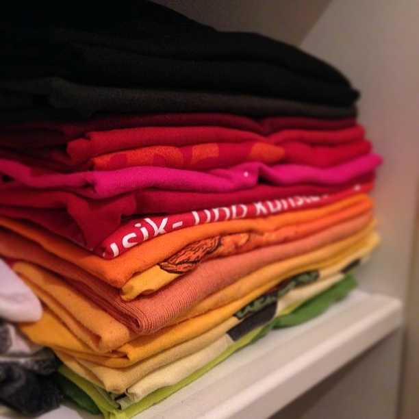 New achievement: t-shirts sorted by colour