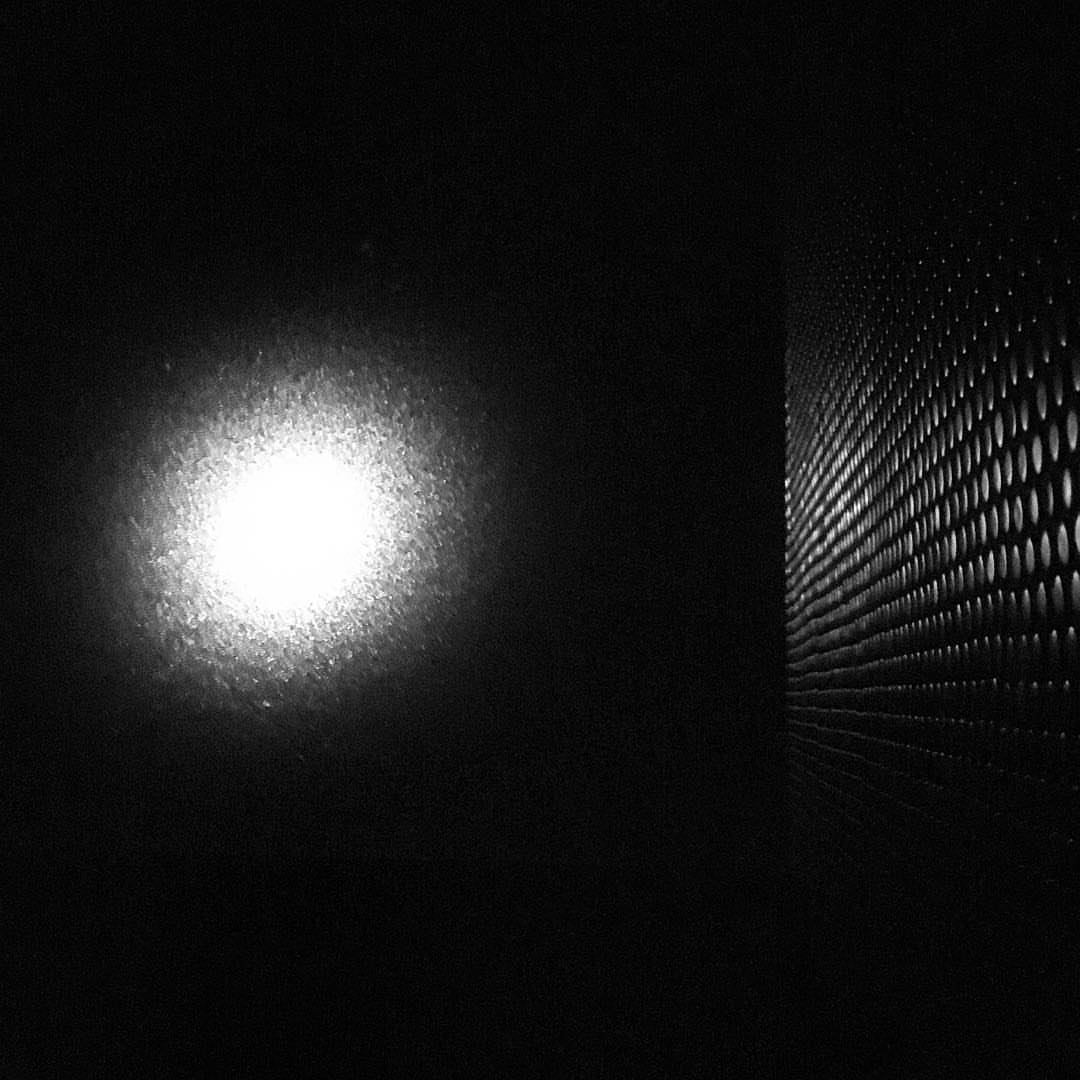 Moonlight through the frosty skylight tonight.