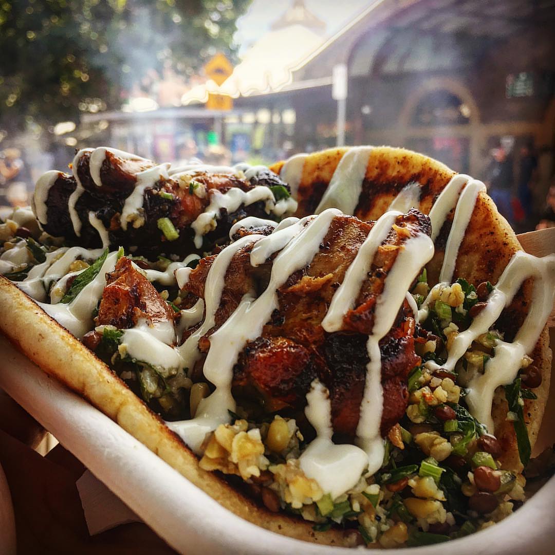 Chicken souvla with Cypriot grain salad 🍗🥗👍