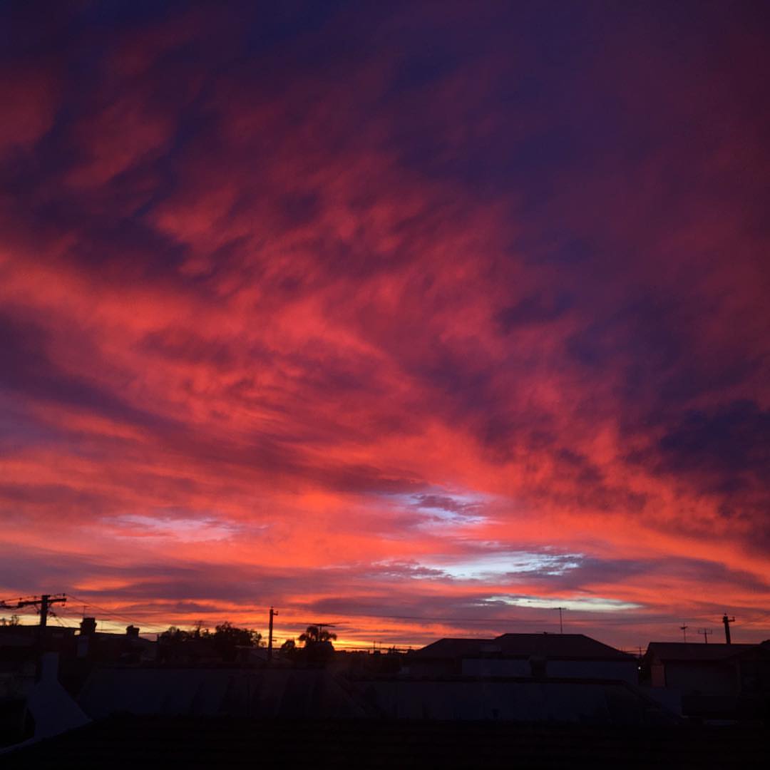 Excellent sunrise this morning