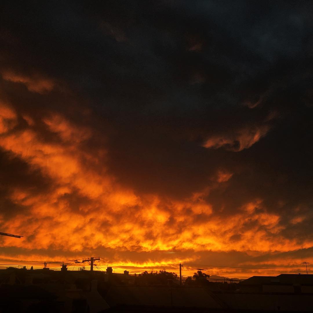 Suburban sunrise
