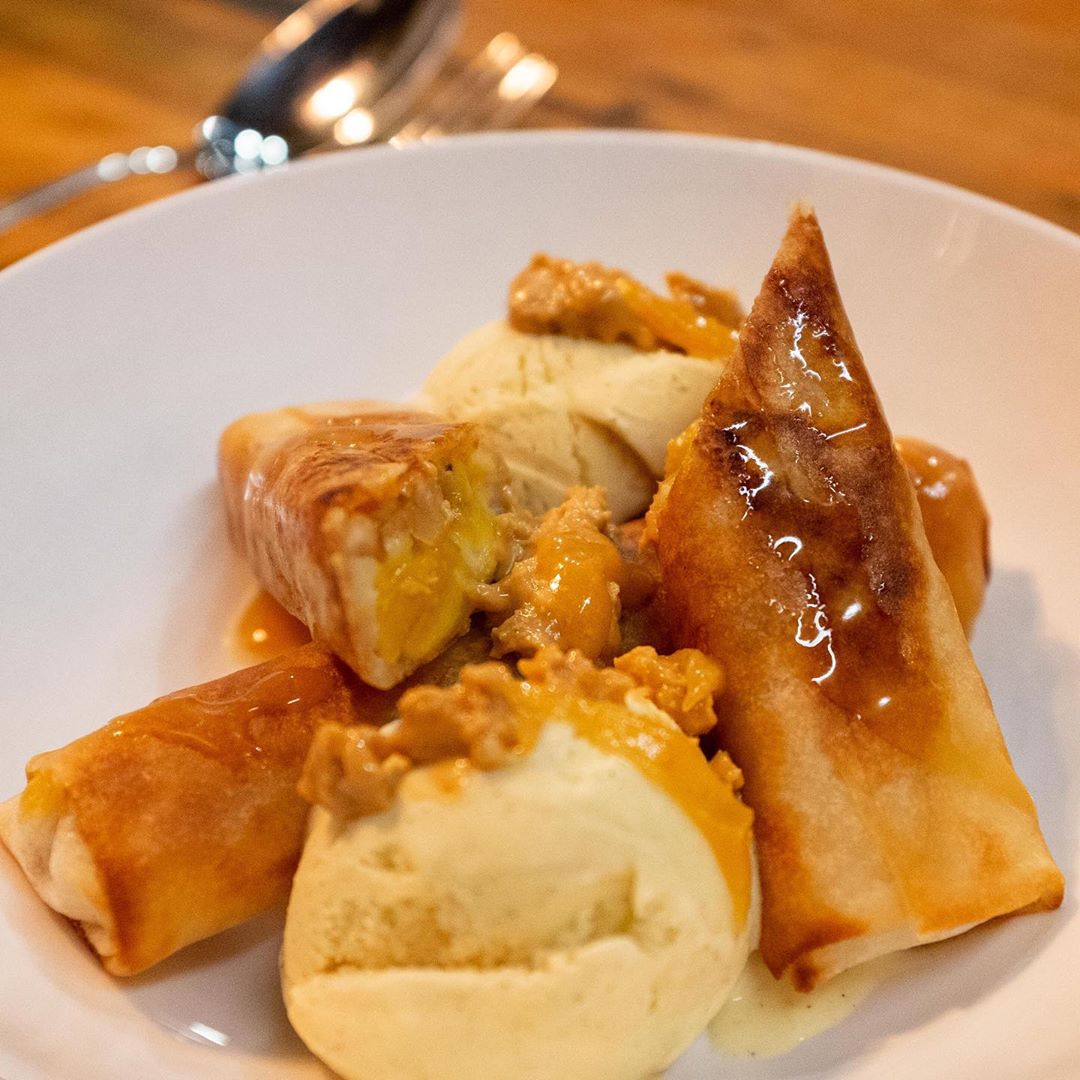 💛 Banana and jackfruit spring rolls 🧡