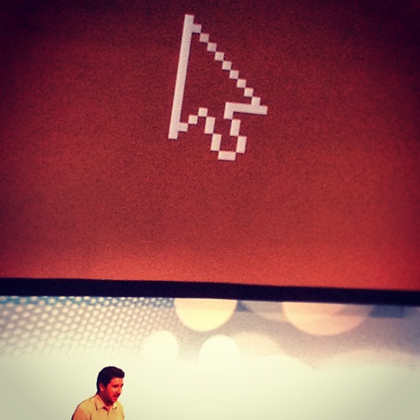 In a game you have an avatar like Pac-Man or Mario. On the Mac you have an avatar: the mouse cursor. The cursor is you — paraphrasing John Gruber