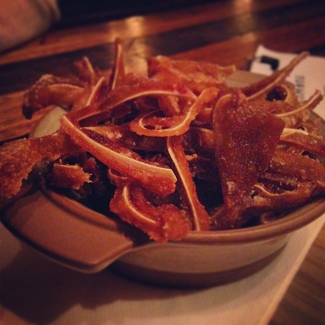 Deep-fried pigs ears