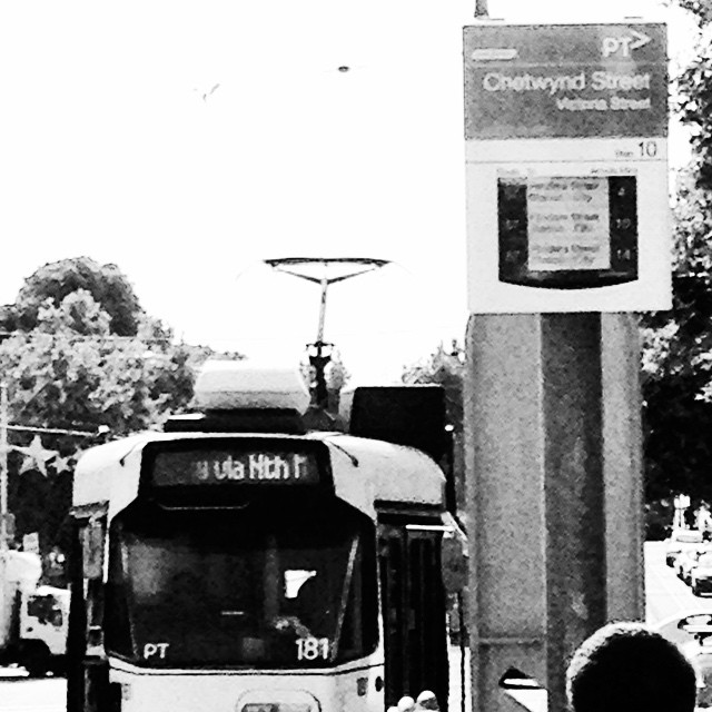 Realtime tram information sign tells me the next tram is four minutes away #realitycheck