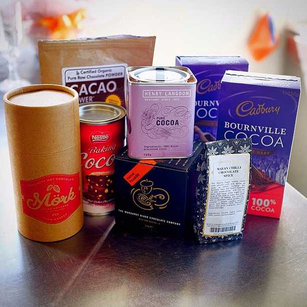 Long weekend kitchen cleanup: discovered seven types of cocoa in the cupboard.